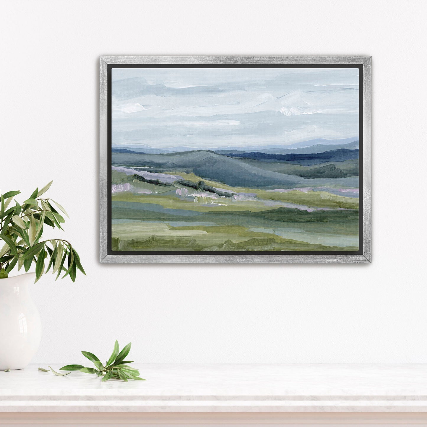 ’Maggie Valley I’ Art Print - Stretched Canvas / 8x10 in / Silver Frame - Great Smoky Mountain Wall - Artwork