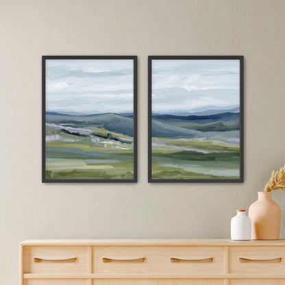 ’Maggie Valley I’ Diptych Art Print || Set of 2 - Paper / 5x7 in / Black Frame - abstract - Appalachian - appalachian