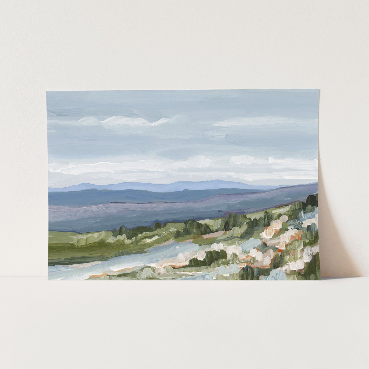 ’Maggie Valley II’ Art Print - Paper / 5x7 in / No Frame - Artwork - blue ridge - Blue Ridge Mountains - blueridge