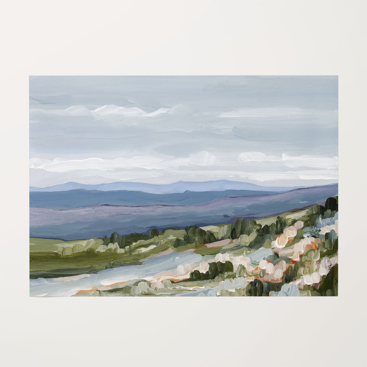 ’Maggie Valley II’ Art Print - Rolled Canvas / 8x10 in / No Frame - Artwork - blue ridge - Blue Ridge Mountains