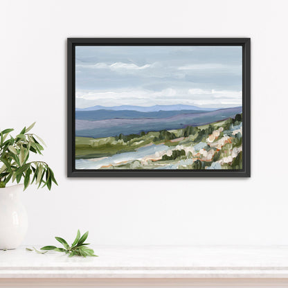 ’Maggie Valley II’ Art Print - Stretched Canvas / 8x10 in / Black Frame - Artwork - blue ridge - Blue Ridge