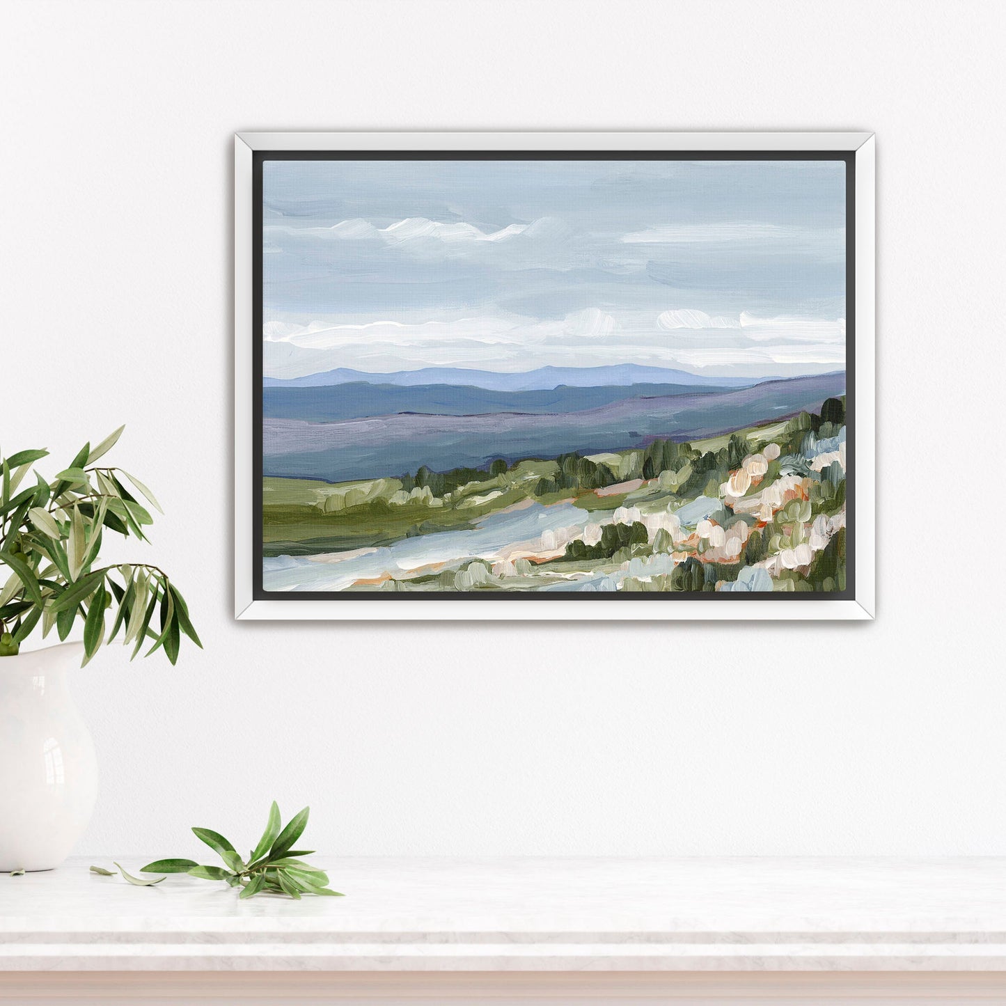 ’Maggie Valley II’ Art Print - Stretched Canvas / 8x10 in / White Frame - Artwork - blue ridge - Blue Ridge