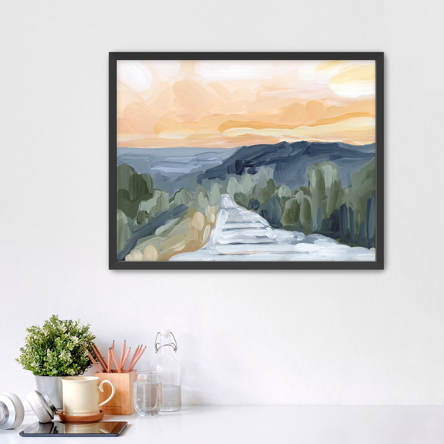 ’Manitou Incline’ Art Print - Paper / 5x7 in / Black Frame - Manitou Springs Abstract - abstract - Artwork - Colorado