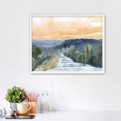 ’Manitou Incline’ Art Print - Paper / 5x7 in / White Frame - Manitou Springs Abstract - abstract - Artwork - Colorado