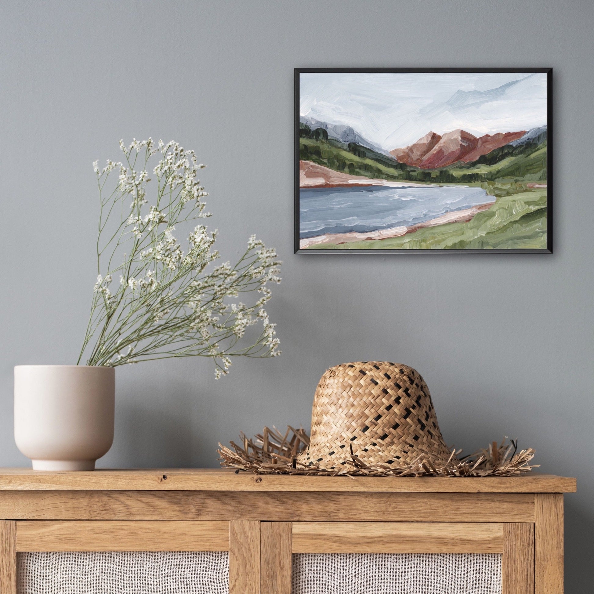 ’Maroon and Blue’ Art Print - Maroon Bells Aspen Wall - Artwork - Colorado - Fourteener