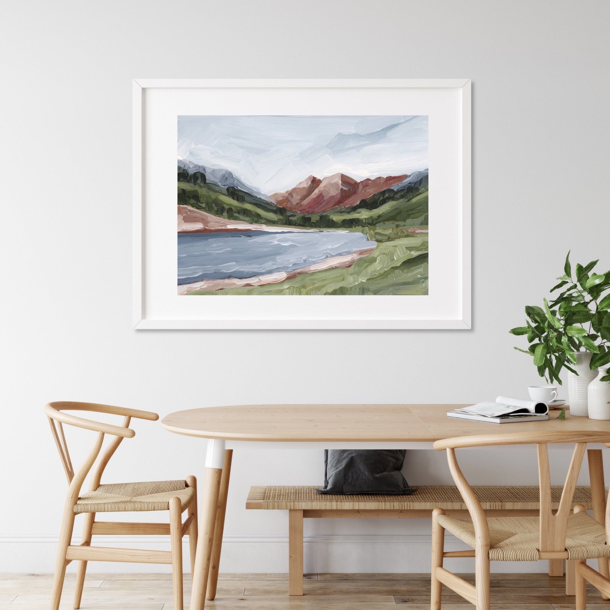 ’Maroon and Blue’ Art Print - Maroon Bells Aspen Wall - Artwork - Colorado - Fourteener