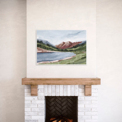 ’Maroon and Blue’ Art Print - Maroon Bells Aspen Wall - Artwork - Colorado - Fourteener
