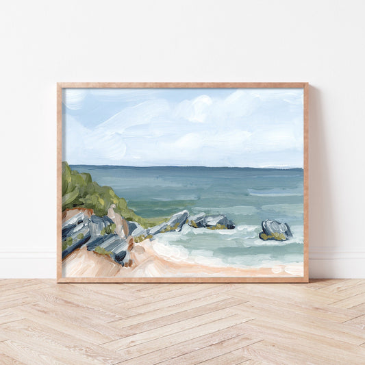 ’Married to the Sea’ Art Print - Bermuda Coastal Beach - Atlantic Ocean - coast