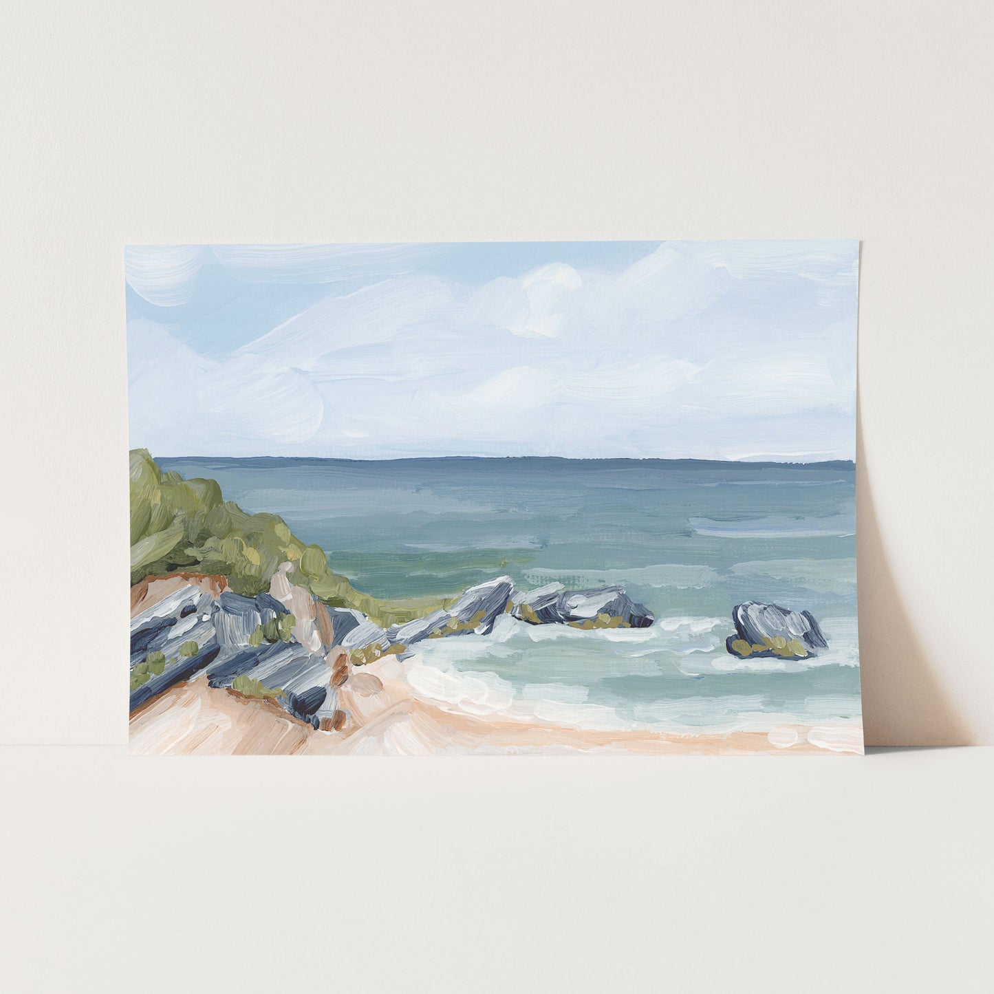 ’Married to the Sea’ Art Print - Paper / 5x7 in / No Frame - Bermuda Coastal Beach - Atlantic Ocean - coast