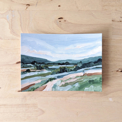 ’Mining Town’ Original Painting || 5x7 - Colorado Landscape - abstract - Acrylic - Artwork