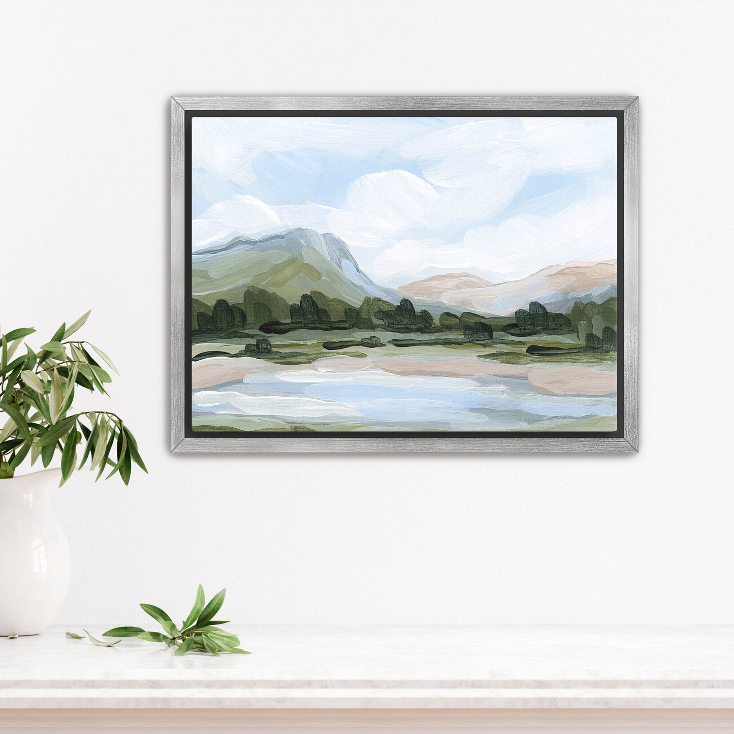 ’Molas Lake’ Art Print - Stretched Canvas / 8x10 in / Silver Frame - Silverton Colorado Wall - Artwork - Lake