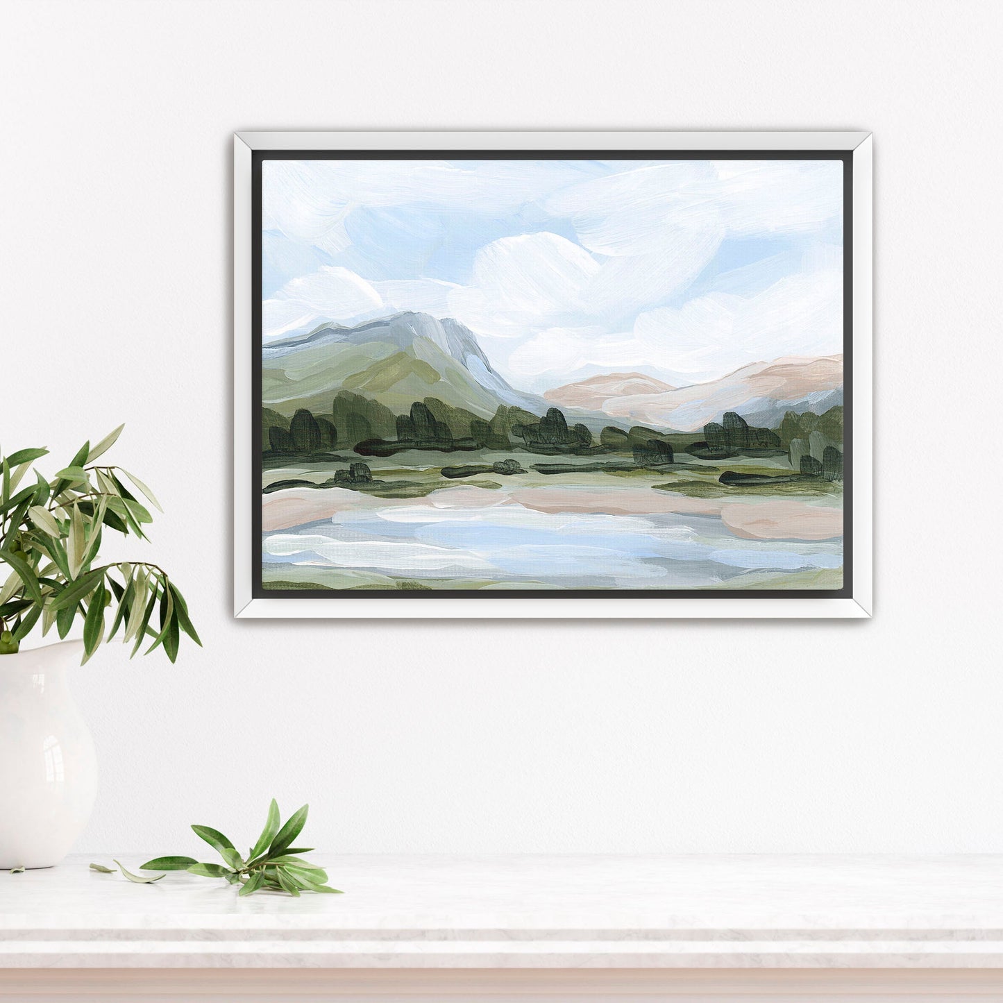 ’Molas Lake’ Art Print - Stretched Canvas / 8x10 in / White Frame - Silverton Colorado Wall - Artwork - Lake - Landscape