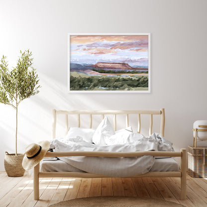 ’Montana Memories’ Art Print - Montana Landscape Wall - abstract - Artwork