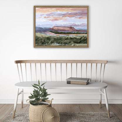 ’Montana Memories’ Art Print - Montana Landscape Wall - abstract - Artwork