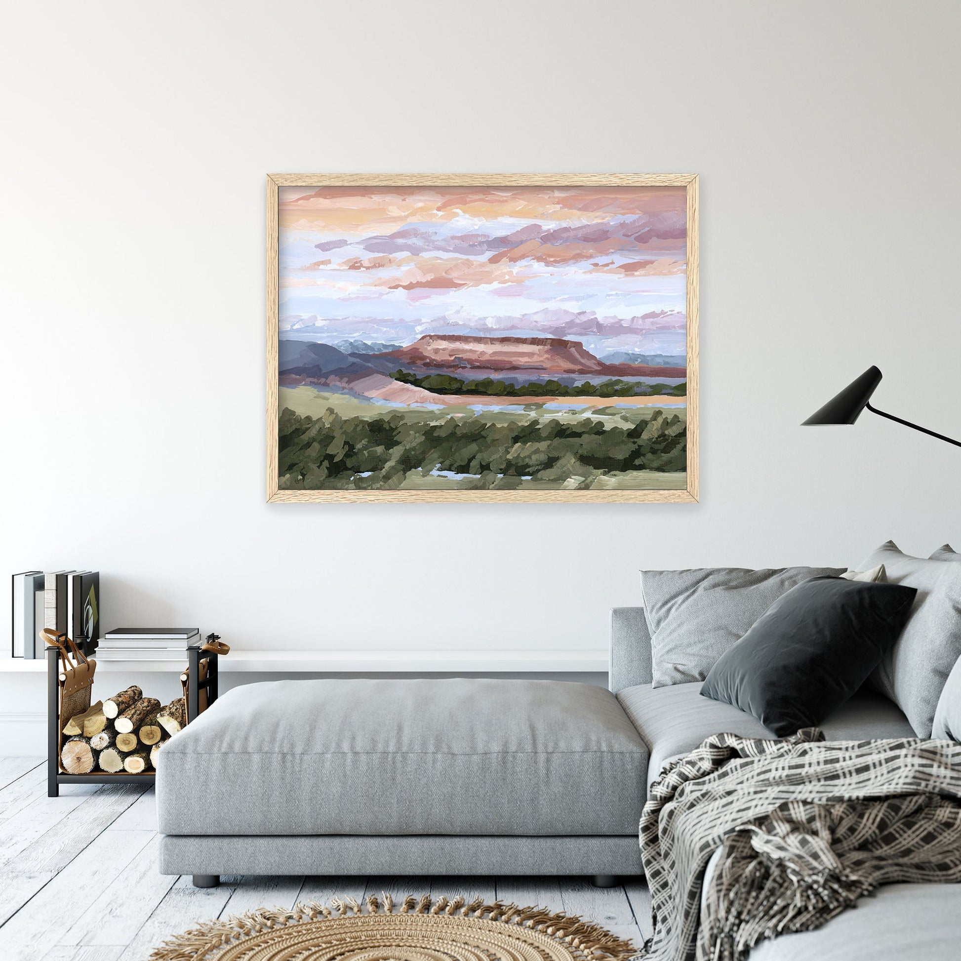 ’Montana Memories’ Art Print - Montana Landscape Wall - abstract - Artwork