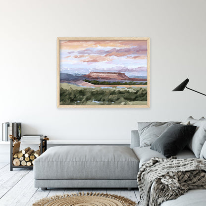 ’Montana Memories’ Art Print - Montana Landscape Wall - abstract - Artwork