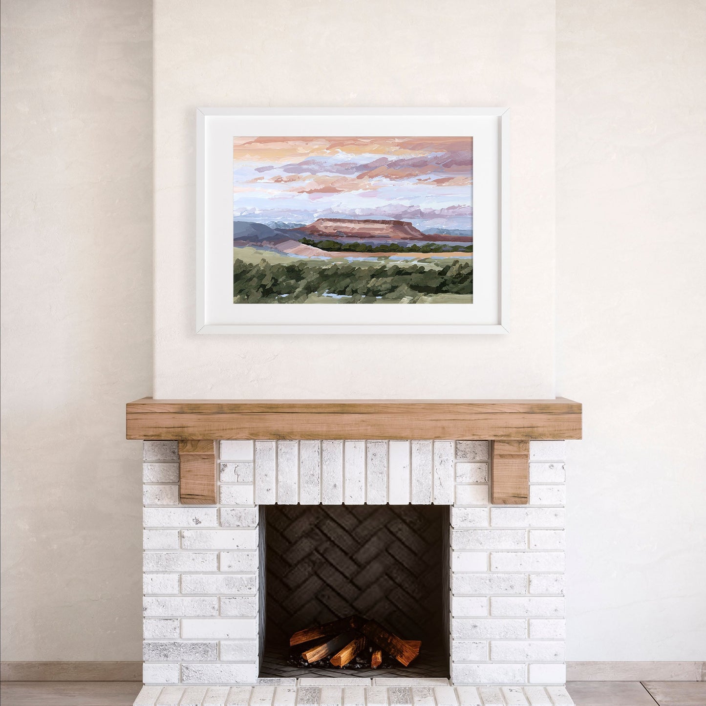 ’Montana Memories’ Art Print - Montana Landscape Wall - abstract - Artwork