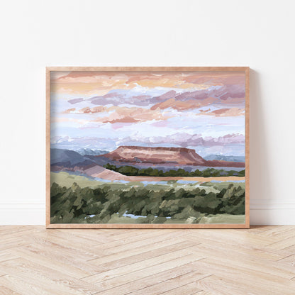’Montana Memories’ Art Print - Montana Landscape Wall - abstract - Artwork
