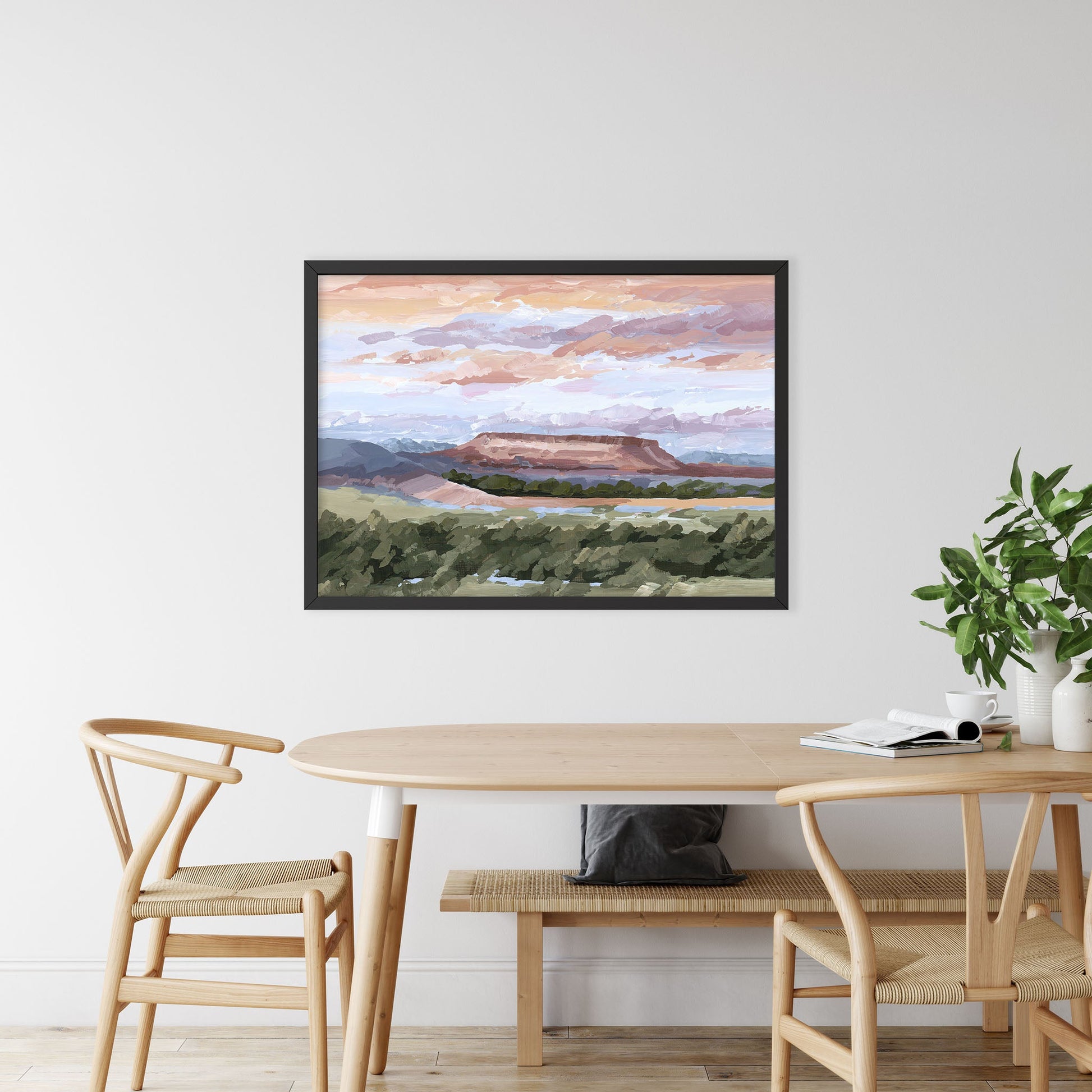 ’Montana Memories’ Art Print - Montana Landscape Wall - abstract - Artwork