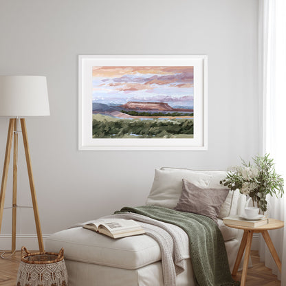 ’Montana Memories’ Art Print - Montana Landscape Wall - abstract - Artwork