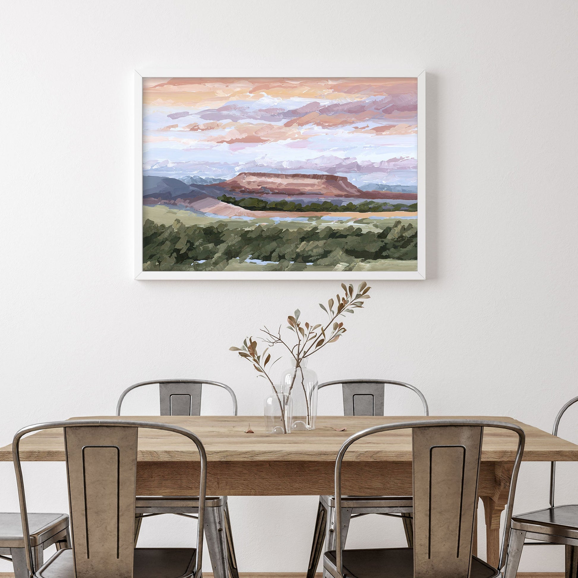 ’Montana Memories’ Art Print - Montana Landscape Wall - abstract - Artwork