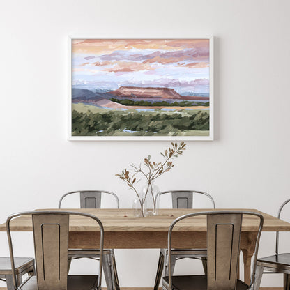 ’Montana Memories’ Art Print - Montana Landscape Wall - abstract - Artwork