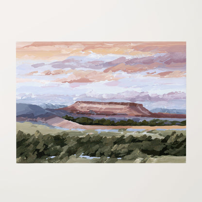 ’Montana Memories’ Art Print - Rolled Canvas / 8x10 in / No Frame - Montana Landscape Wall - abstract - Artwork