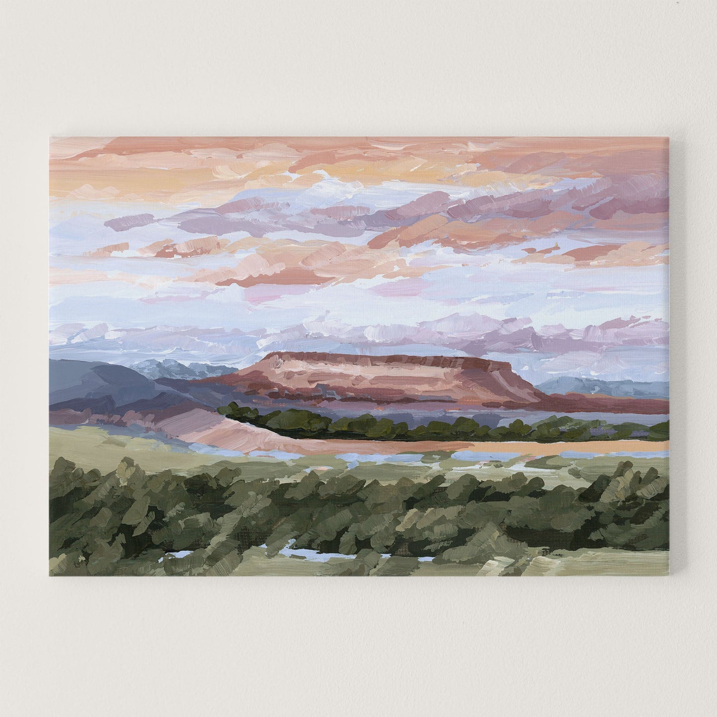 ’Montana Memories’ Art Print - Stretched Canvas / 8x10 in / No Frame - Montana Landscape Wall - abstract - Artwork