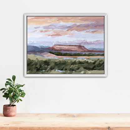 ’Montana Memories’ Art Print - Stretched Canvas / 8x10 in / White Frame - Montana Landscape Wall - abstract - Artwork