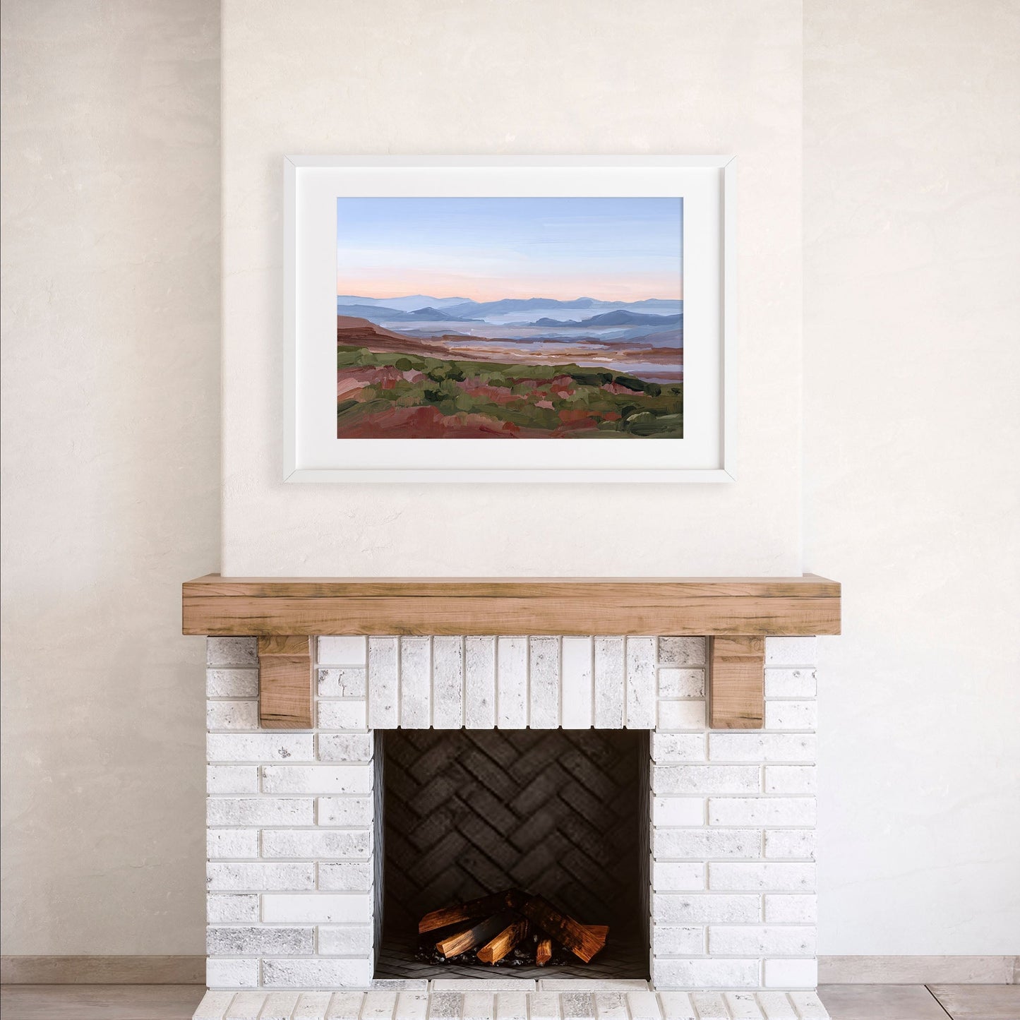 ’Morning Haze I’ Art Print Blue Ridge Mountain Wall Haze’ Appalachian Trail blue ridge Mountains blueridge