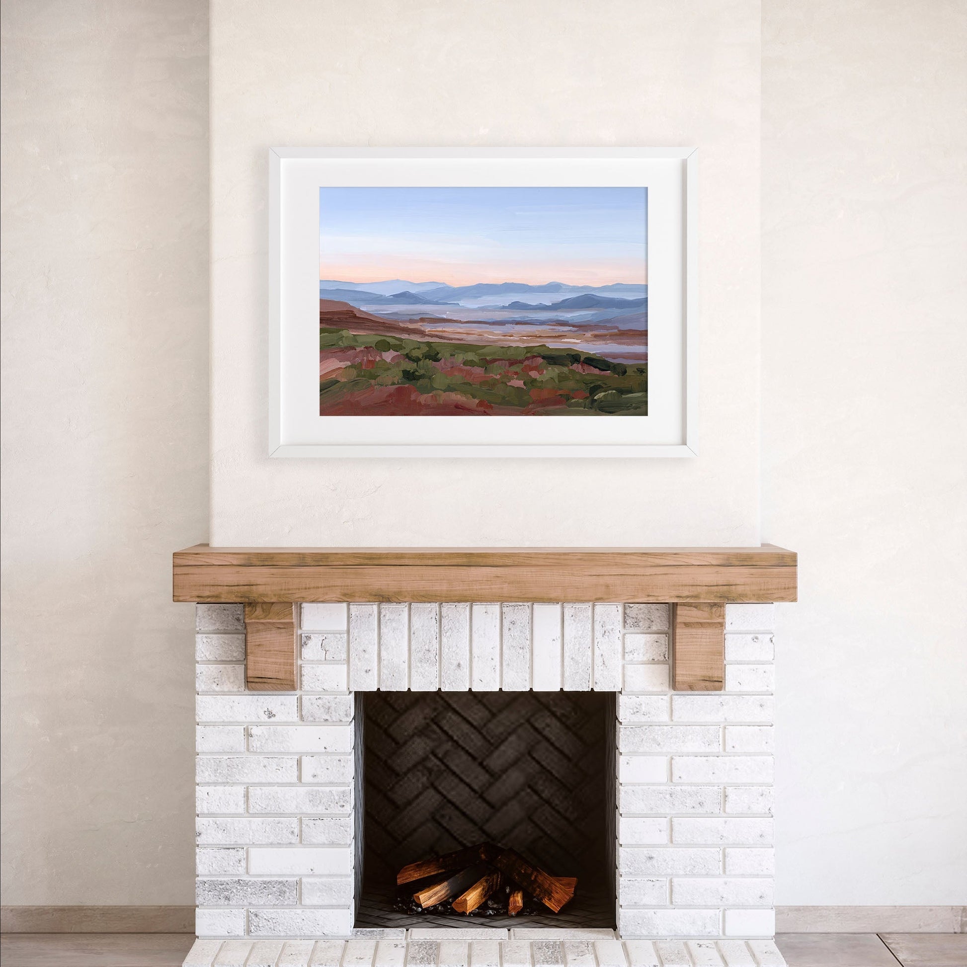 ’Morning Haze I’ Art Print Blue Ridge Mountain Wall Haze’ Appalachian Trail blue ridge Mountains blueridge