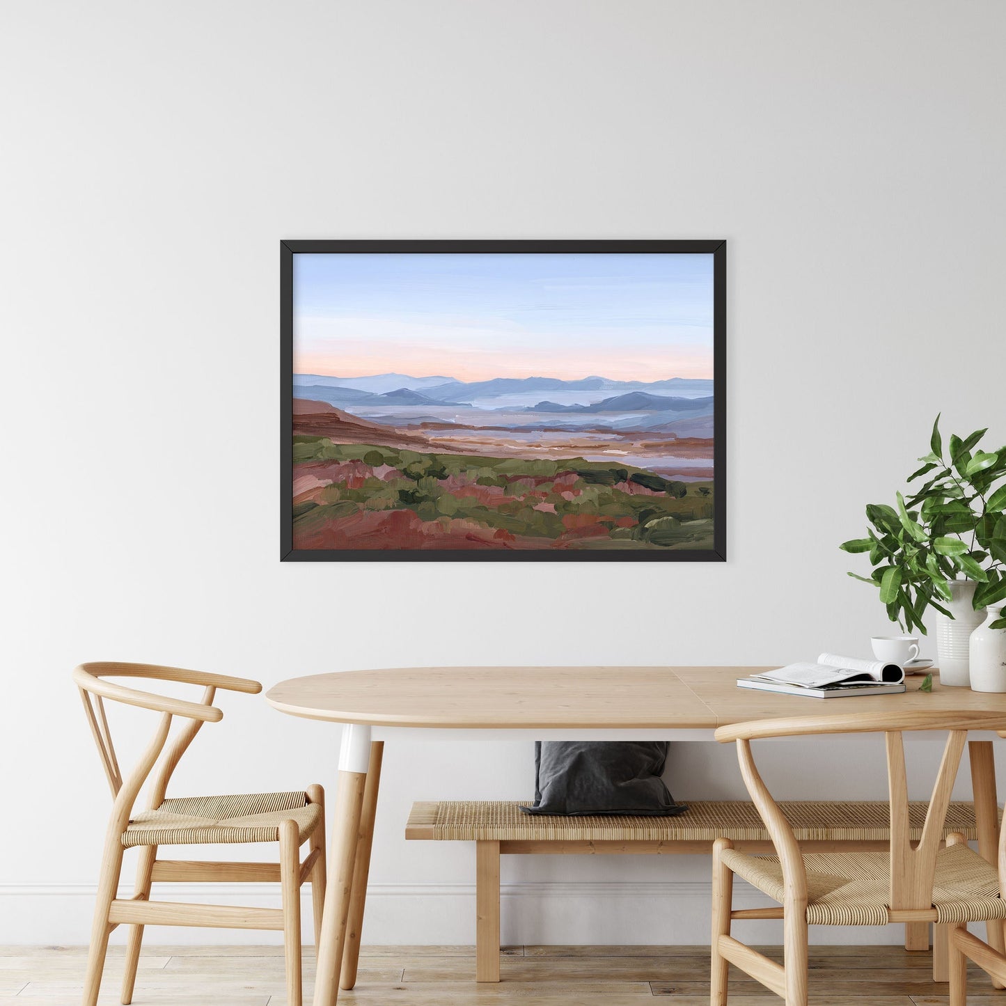 ’Morning Haze I’ Art Print Blue Ridge Mountain Wall Haze’ Appalachian Trail blue ridge Mountains blueridge