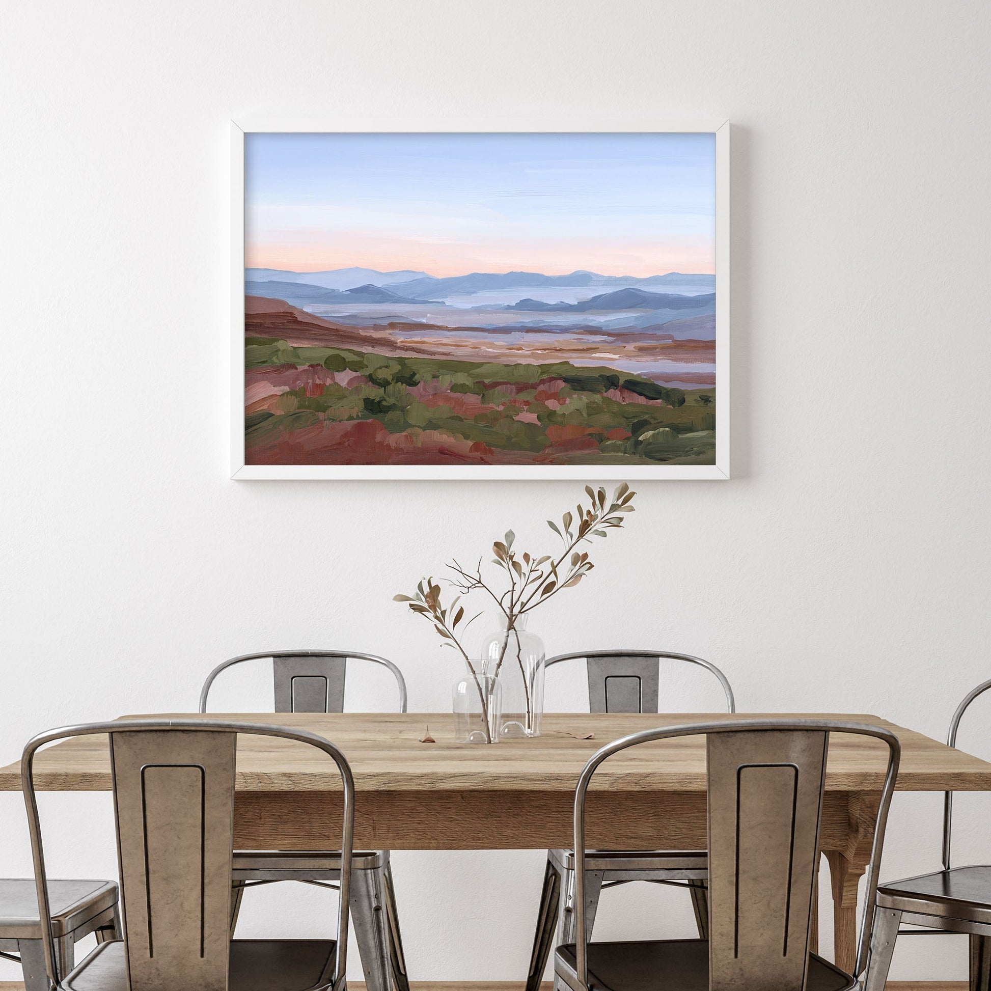 ’Morning Haze I’ Art Print Blue Ridge Mountain Wall Haze’ Appalachian Trail blue ridge Mountains blueridge