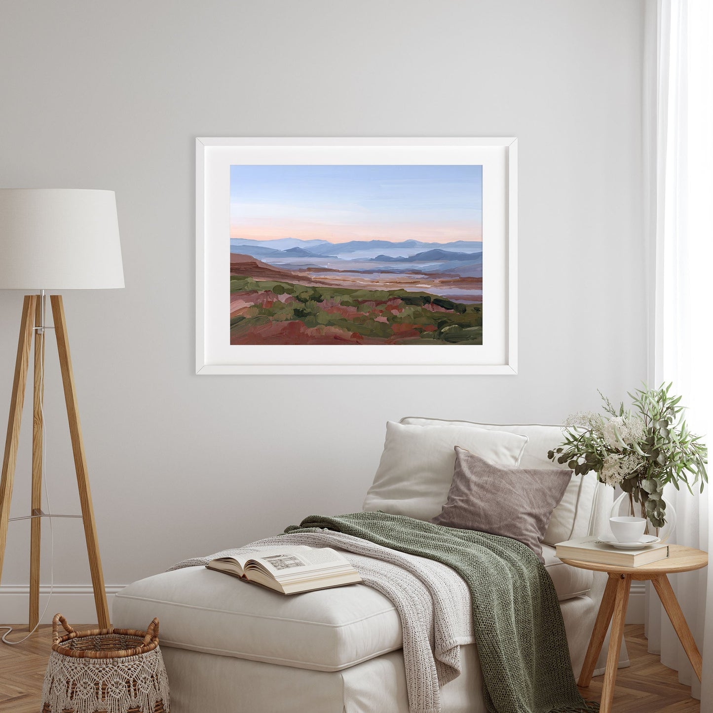 ’Morning Haze I’ Art Print Blue Ridge Mountain Wall Haze’ Appalachian Trail blue ridge Mountains blueridge