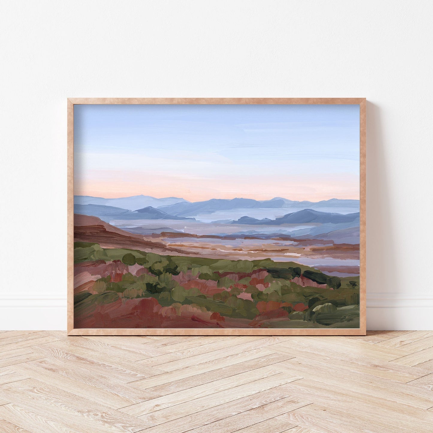 ’Morning Haze I’ Art Print Blue Ridge Mountain Wall Haze’ Appalachian Trail blue ridge Mountains blueridge