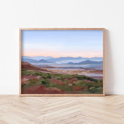 ’Morning Haze I’ Art Print - Blue Ridge Mountain Wall - Haze’ - Appalachian Trail - blue ridge - Mountains - blueridge
