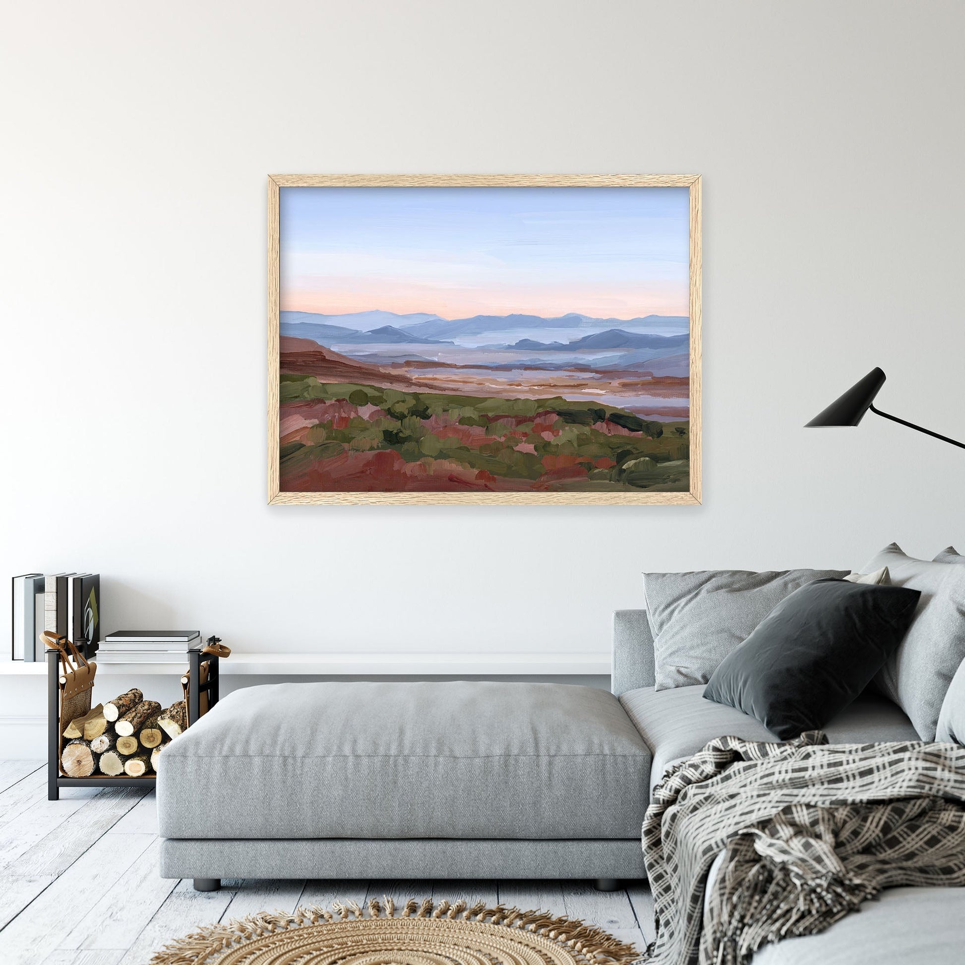 ’Morning Haze I’ Art Print Blue Ridge Mountain Wall Haze’ Appalachian Trail blue ridge Mountains blueridge