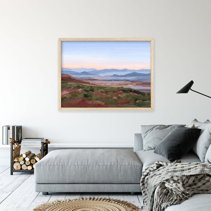 ’Morning Haze I’ Art Print - Blue Ridge Mountain Wall - Haze’ - Appalachian Trail - blue ridge - Mountains - blueridge
