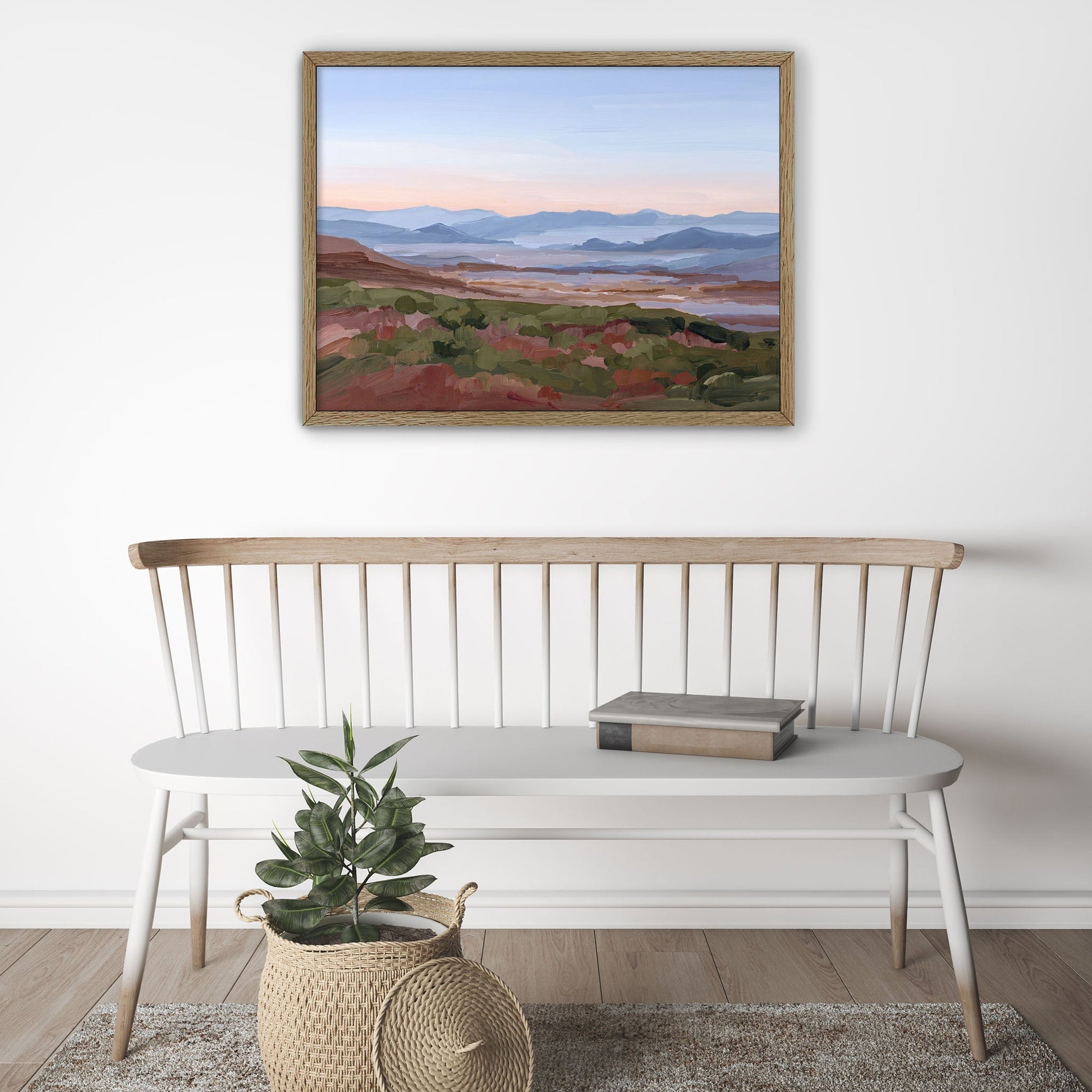’Morning Haze I’ Art Print Blue Ridge Mountain Wall Haze’ Appalachian Trail blue ridge Mountains blueridge