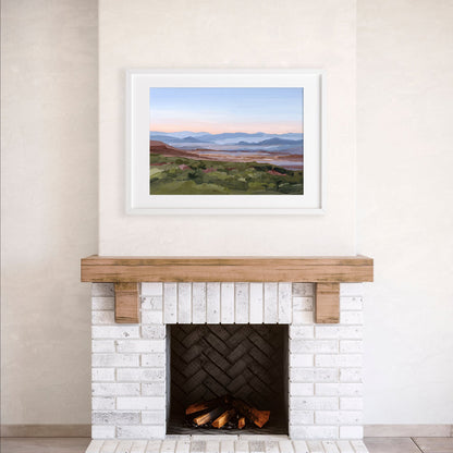 ’Morning Haze II’ Art Print - Blue Ridge Mountain Wall - Appalachian Trail - blue ridge - Mountains - blueridge