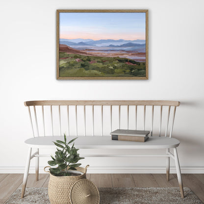 ’Morning Haze II’ Art Print - Blue Ridge Mountain Wall - Appalachian Trail - blue ridge - Mountains - blueridge