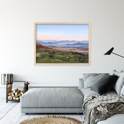 ’Morning Haze II’ Art Print - Blue Ridge Mountain Wall - Appalachian Trail - blue ridge - Mountains - blueridge