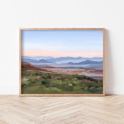 ’Morning Haze II’ Art Print - Blue Ridge Mountain Wall - Appalachian Trail - blue ridge - Mountains - blueridge