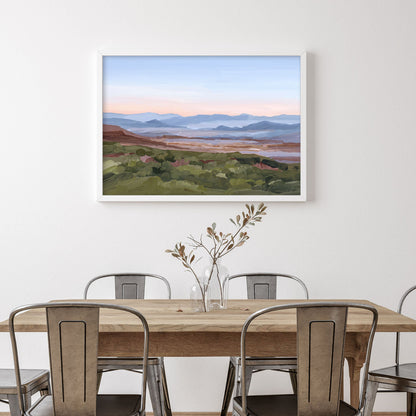 ’Morning Haze II’ Art Print - Blue Ridge Mountain Wall - Appalachian Trail - blue ridge - Mountains - blueridge