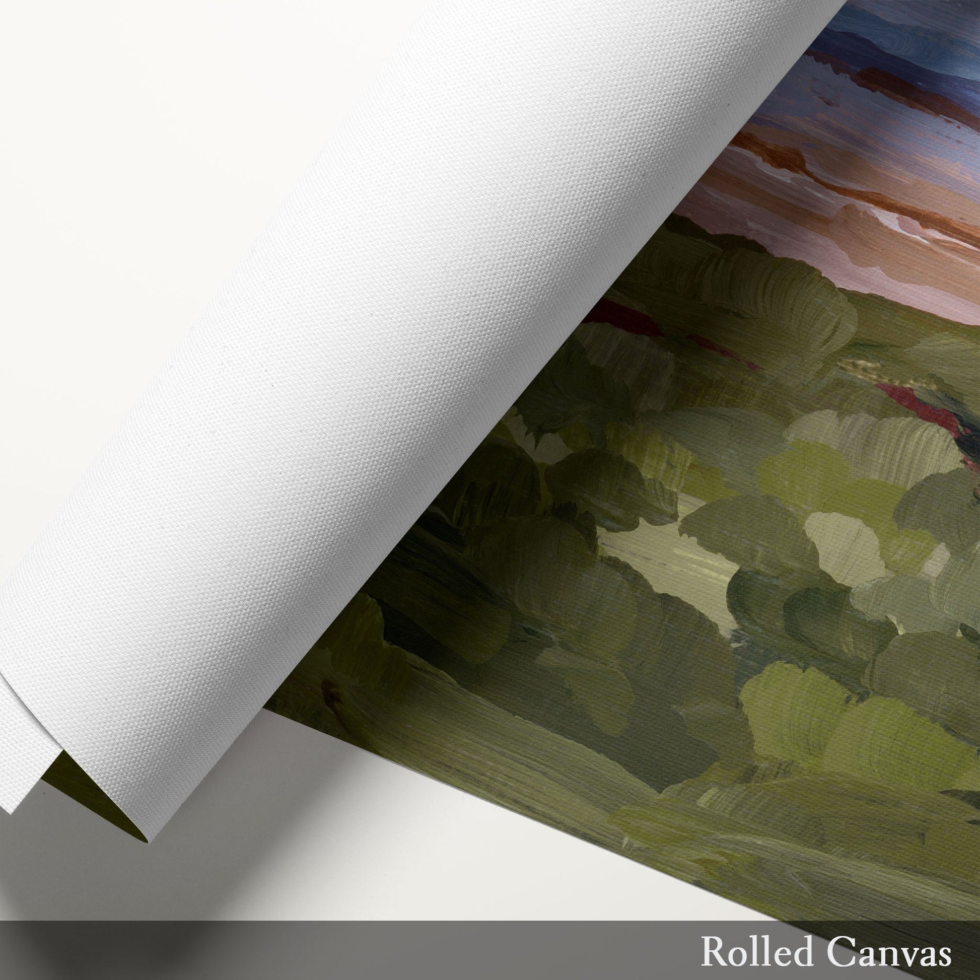 ’Morning Haze II’ Diptych Art Print || Set of 2 abstract Appalachian appalachian trail Artwork
