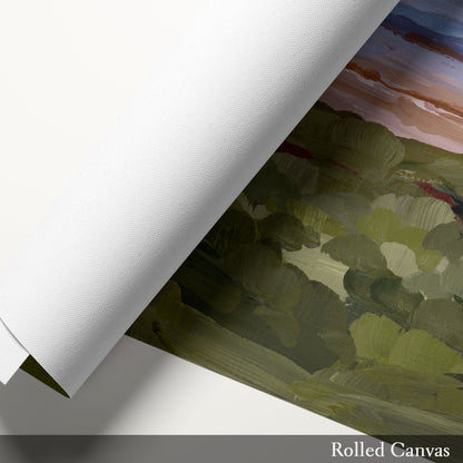 ’Morning Haze II’ Diptych Art Print || Set of 2 - abstract - Appalachian - appalachian trail - Artwork