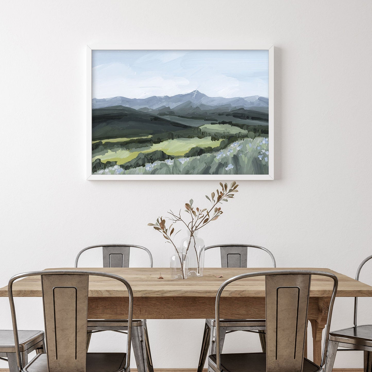 ’Mount of the Holy Cross’ Art Print - Colorado Landscape Painting - Cross - Mount