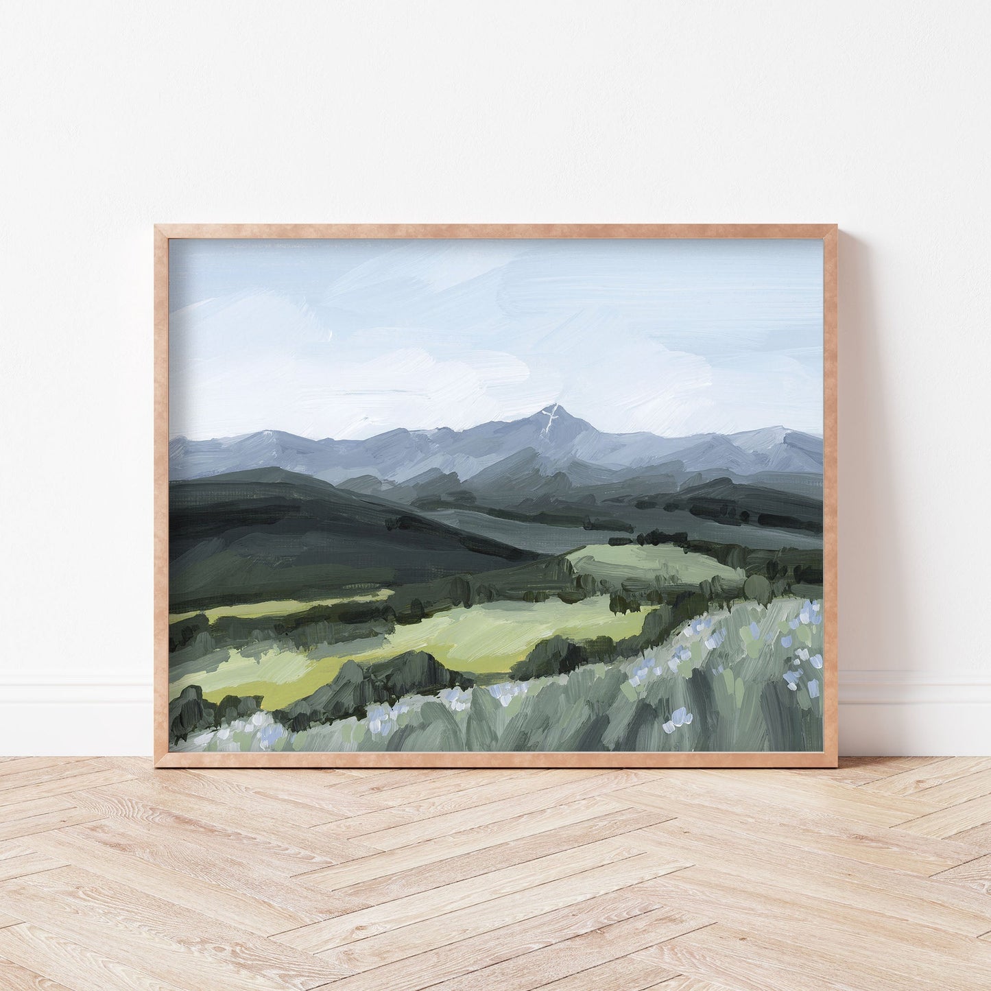 ’Mount of the Holy Cross’ Art Print - Colorado Landscape Painting - Cross - Mount