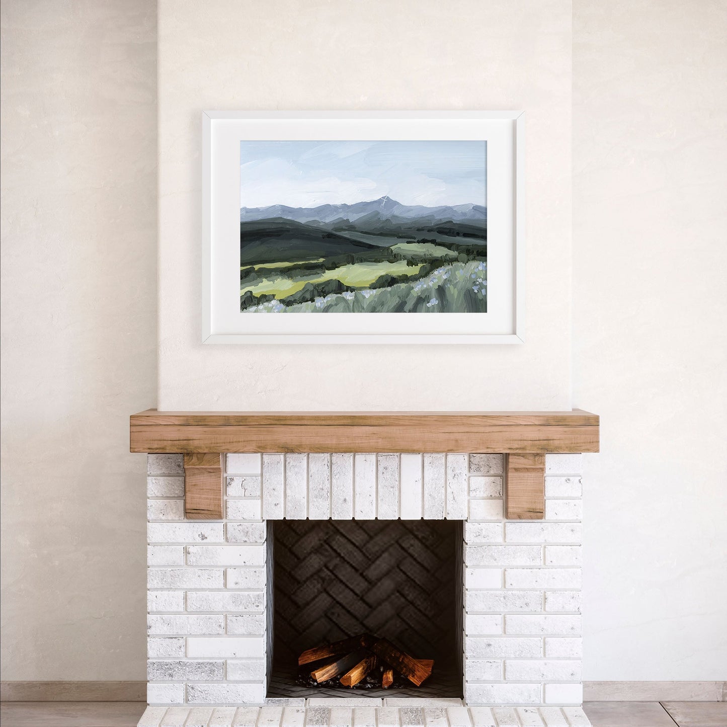 ’Mount of the Holy Cross’ Art Print - Colorado Landscape Painting - Cross - Mount