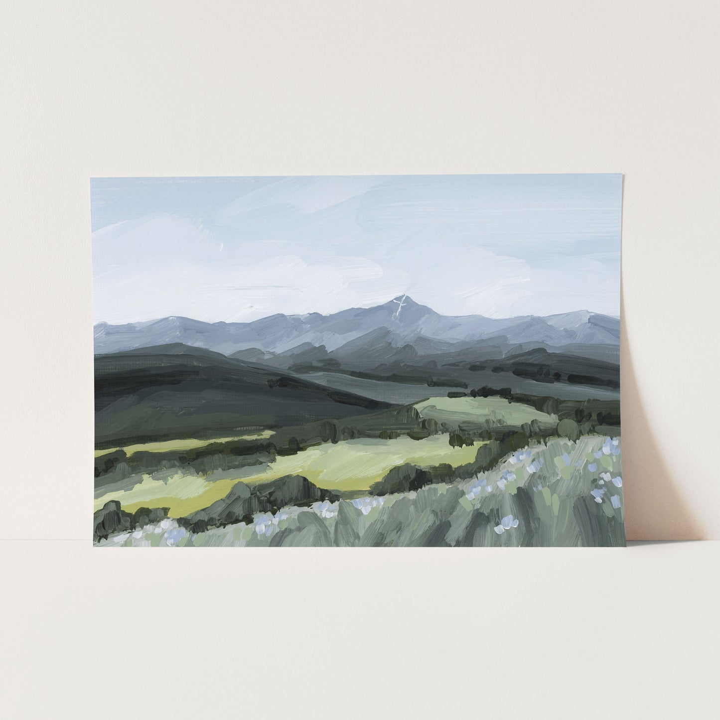 ’Mount of the Holy Cross’ Art Print - Paper / 5x7 in / No Frame - Colorado Landscape Painting - Cross - Mount